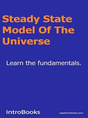 cover image of Steady-State Model of the Universe